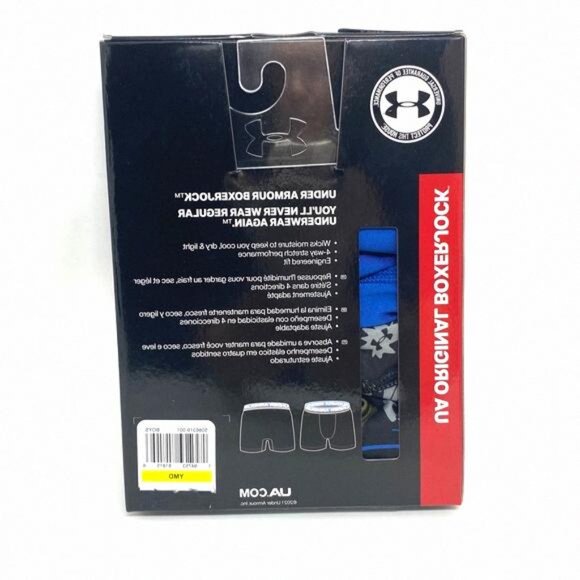 💖MEGA SALE💖Under Armour Boys' jock Underwear 2 5086319-001 Blue Black Pack - Picture 8 of 8